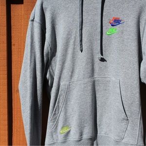 Nike multi check hoodie